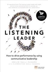 Listening Leader, The: How to drive performance by using communicative leadership цена и информация | Книги по экономике | pigu.lt