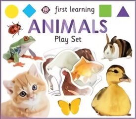 First Learning Animals Play Set цена и информация | Книги для самых маленьких | pigu.lt