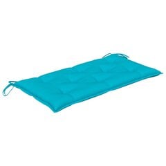 vidaXL Suoliuko pagalvėlė, turkio spalvos, 100x50x7cm, audinys kaina ir informacija | Pagalvės, užvalkalai, apsaugos | pigu.lt