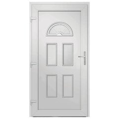 vidaXL Priekinės durys baltos spalvos 98x198cm 3187910 kaina ir informacija | Vidaus durys | pigu.lt