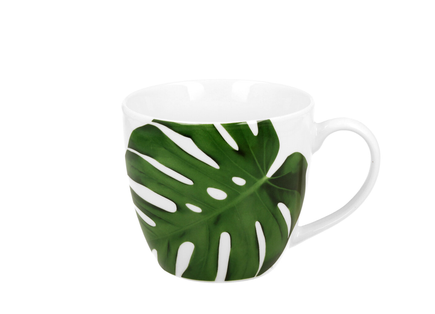 Porcelianinis puodelis Palmių lapai, 460 ml kaina ir informacija | Originalūs puodeliai | pigu.lt