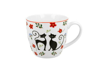 Porcelianinis puodelis XXL Žaismingos Katės, 460 ml kaina ir informacija | Originalūs puodeliai | pigu.lt