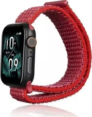 Beline pasek Apple Watch Nylon 38|40|41mm czerwony |red цена и информация | Аксессуары для смарт-часов и браслетов | pigu.lt