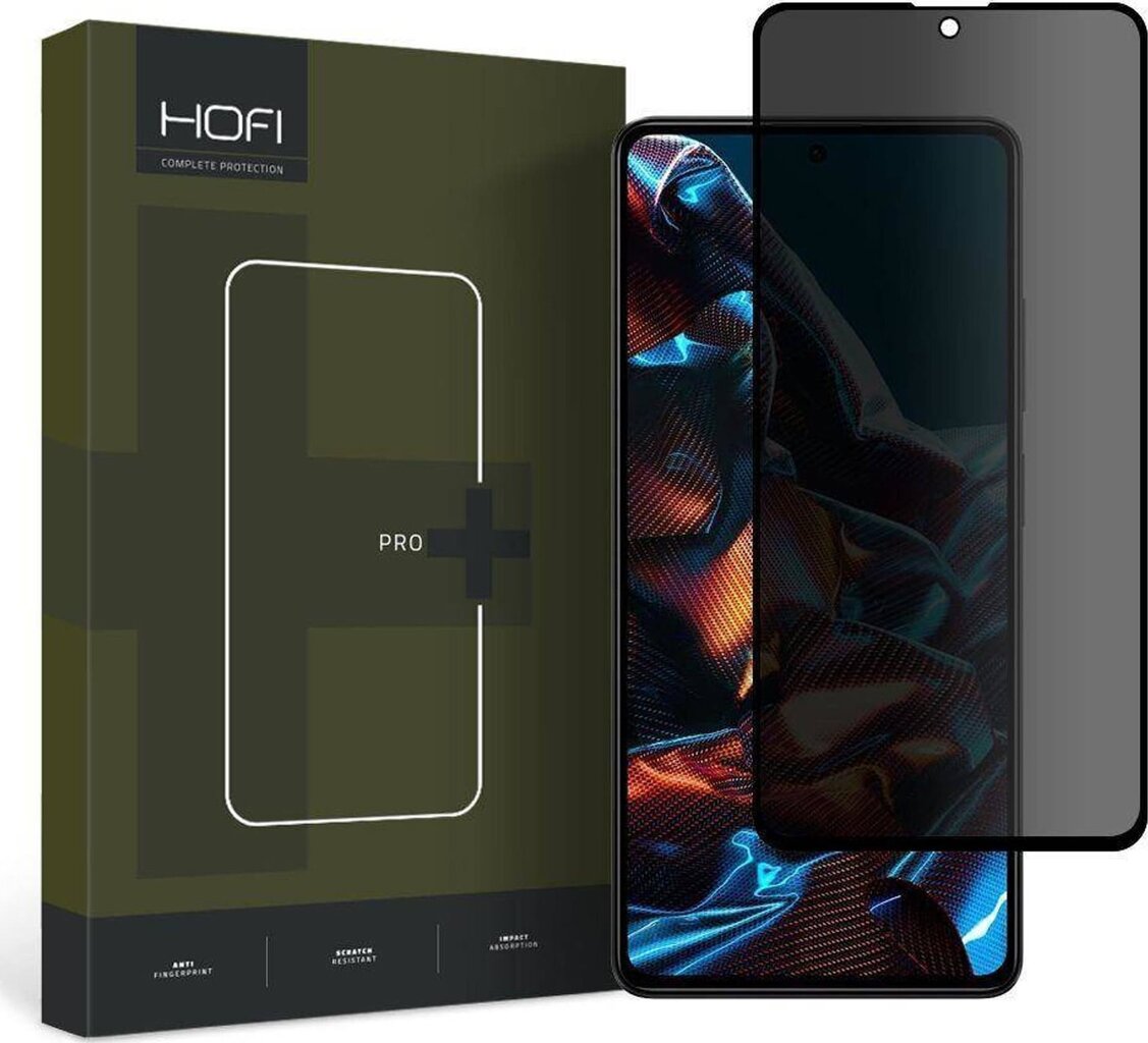 Apsauginis stiklas HOFI Anti SPY- Xiaomi Redmi Note 12 PRO / Poco 5X PRO 5G  цена | pigu.lt