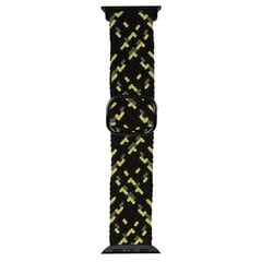 Beline pasek Apple Watch Textile 42|44|45|49mm czarno-limonkowy black|lime цена и информация | Аксессуары для смарт-часов и браслетов | pigu.lt