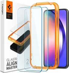 Apsauginis stiklas Spigen AlignMaster Glas tR 2-Pack Samsung Galaxy A54 5G kaina ir informacija | Apsauginės plėvelės telefonams | pigu.lt