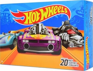 Литые автомобили Hot Wheels, упаковка из 20 машин цена и информация | Игрушки для мальчиков | pigu.lt