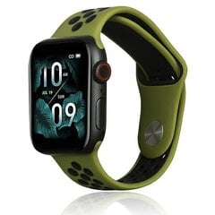Beline pasek Apple Watch Sport Silicone 42|44|45|49mm zielono-czarny green|black цена и информация | Аксессуары для смарт-часов и браслетов | pigu.lt