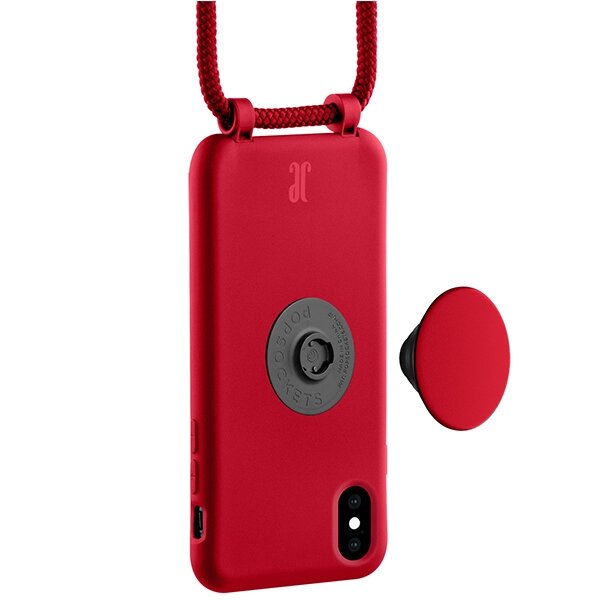 JE PopGrip, raudonas kaina ir informacija | Telefono dėklai | pigu.lt