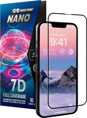 Apsauginis stiklas Crong 7D Nano Flexible iPhone 14 Pro kaina ir informacija | Apsauginės plėvelės telefonams | pigu.lt