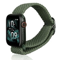 Beline pasek Apple Watch Textile 42|44|45|49mm zielony |green цена и информация | Аксессуары для смарт-часов и браслетов | pigu.lt