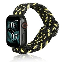 Beline pasek Apple Watch Textile 42|44|45|49mm czarno-limonkowy black|lime цена и информация | Аксессуары для смарт-часов и браслетов | pigu.lt