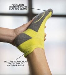 Trumpos kojinės moterims Bellissima Actiwear, geltonos/pilkos kaina ir informacija | Moteriškos kojinės | pigu.lt