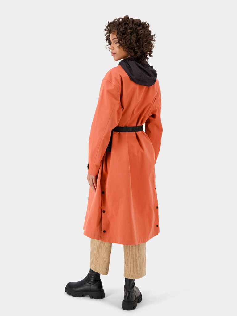 Didriksons moteriškas pavasario-rudens paltas MIRA, koralų raudona kaina ir informacija | Paltai moterims | pigu.lt
