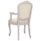 vidaXL Valgomojo kėdės, 2vnt., smėlio, 62x59,5x100,5cm, audinys kaina ir informacija | Virtuvės ir valgomojo kėdės | pigu.lt