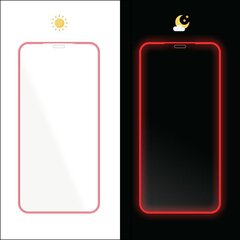 Fluo Glass защитное стекло Iphone XS Max 6,5" красный цена и информация | Защитные пленки для телефонов | pigu.lt
