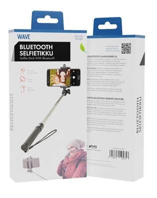 Wave Selfie-stick Bluetooth цена и информация | Asmenukių lazdos (selfie sticks) | pigu.lt