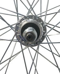 Galinis ratas 24", sidabrinis kaina ir informacija | Kitos dviračių dalys | pigu.lt