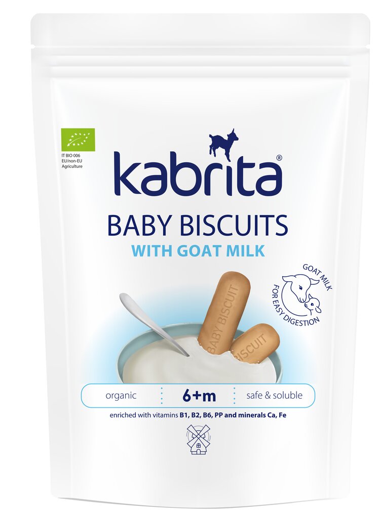 Kabrita® Ožkos pieno pagrindu pagaminti sausainiai nuo 6 mėn, 115 g x 6 vnt kaina ir informacija | Užkandžiai, gėrimai vaikams | pigu.lt