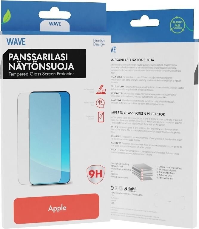 Wave Tempered Glass Screen Protector цена и информация | Apsauginės plėvelės telefonams | pigu.lt