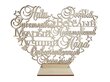 Išraižyta dekoratyvinė širdelė ant stovo su gerais žodžiais tėčiui kaina ir informacija | Kitos originalios dovanos | pigu.lt
