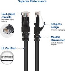 Modux CAT 6 2x RJ45, 5 m kaina ir informacija | Kabeliai ir laidai | pigu.lt