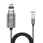 USB-C to HDMI UltraHD 4K@60Hz Cable 1.8m kaina ir informacija | Kabeliai ir laidai | pigu.lt