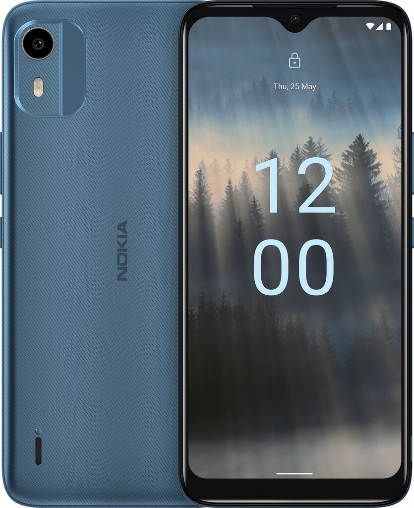 Nokia C12 TA-1535 2/64GB BGBAPL Dark Cyan kaina ir informacija | Mobilieji telefonai | pigu.lt