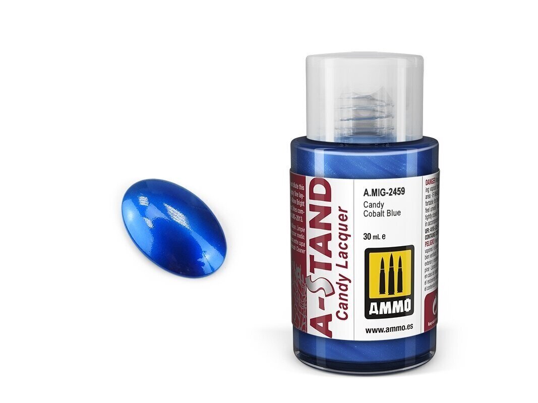 Dažai Ammo Mig A-Stand Candy Cobalt Blue 2459, 30 ml цена и информация | Piešimo, tapybos, lipdymo reikmenys | pigu.lt
