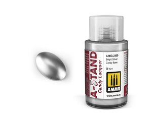 Краска Ammo Mig A-Stand Bright Silver Candy Base 2450, 30 мл цена и информация | Принадлежности для рисования, лепки | pigu.lt