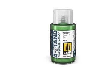 Dažai Ammo Mig A-Stand Transparent Green 2404, 30 ml kaina ir informacija | Piešimo, tapybos, lipdymo reikmenys | pigu.lt