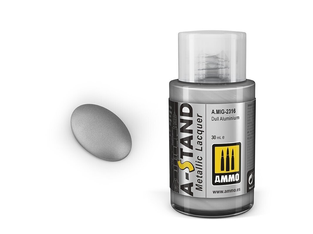 Dažai Ammo Mig A-Stand Dull Aluminium 2316, 30 ml цена и информация | Piešimo, tapybos, lipdymo reikmenys | pigu.lt