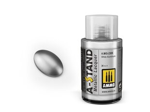 Краска Ammo Mig A-Stand White Aluminium 2305, 30 мл цена и информация | Принадлежности для рисования, лепки | pigu.lt