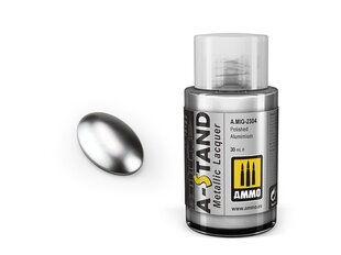 Краска Ammo Mig A-Stand Polished Aluminium 2304, 30 мл цена и информация | Принадлежности для рисования, лепки | pigu.lt