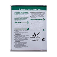 Тиковое масло AkzoNobel Xyladecor Мед 750 ml матовый цена и информация | Импрегнанты, средства для ухода | pigu.lt