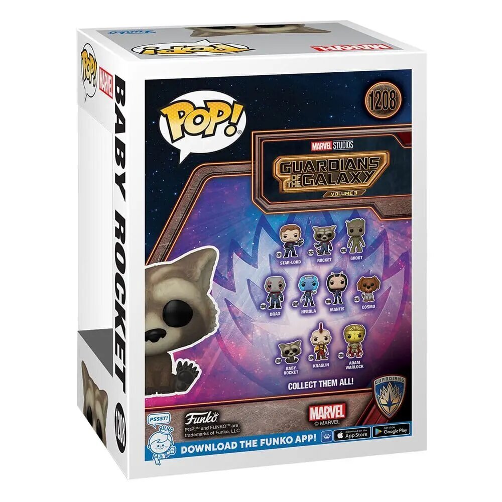 Funko POP! Guardians of The Galaxy 3 - Baby Rocket kaina ir informacija | Žaidėjų atributika | pigu.lt