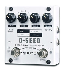 Цифровая гитарная педаль Joyo D-Seed Dual Channel Digital Delay цена и информация | Принадлежности для музыкальных инструментов | pigu.lt