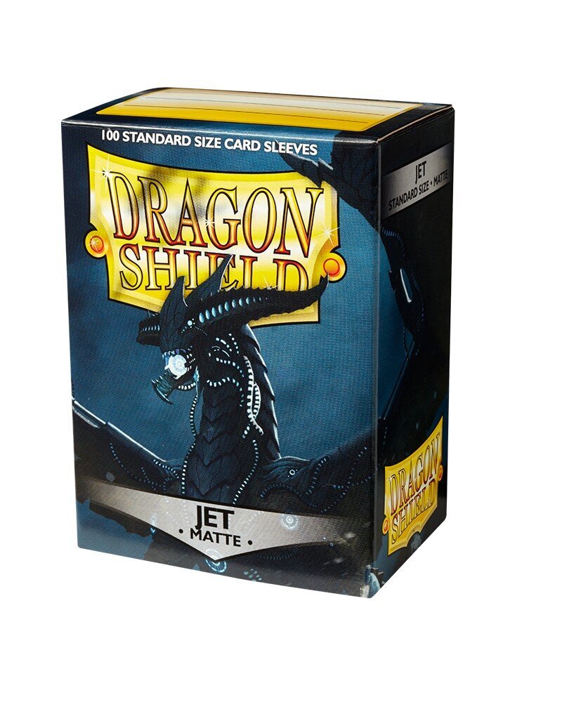Kortų įmautės Dragon Shield Standard Sleeves - Matte Jet, 100 vnt. kaina ir informacija | Stalo žaidimai, galvosūkiai | pigu.lt