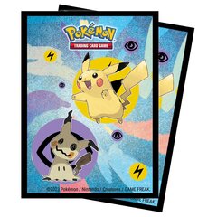 Žaidimo kortos UP Pikachu & Mimikyu Sleeves , 65 vnt, ENG цена и информация | Настольные игры, головоломки | pigu.lt