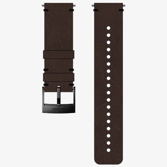 Suunto Leather M Brown Black kaina ir informacija | Išmaniųjų laikrodžių ir apyrankių priedai | pigu.lt