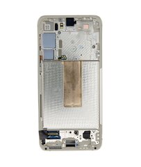 LCD display + Touch Unit + Front Cover Samsung S916 Galaxy S23+ Cream (Service Pack) цена и информация | Запчасти для телефонов и инструменты для их ремонта | pigu.lt