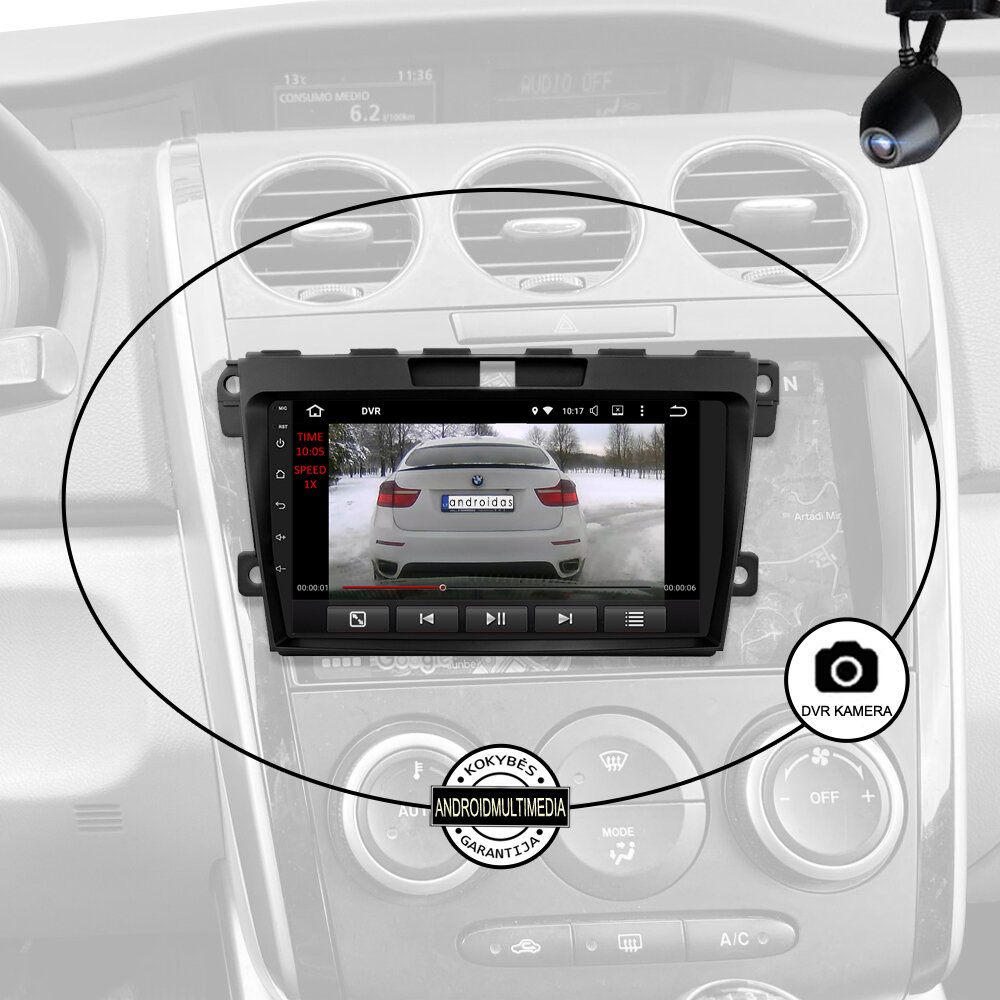 Mazda CX7 2008-2015 Android kaina ir informacija | Automagnetolos, multimedija | pigu.lt