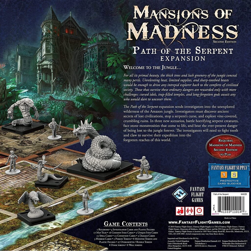 Stalo žaidimas Fantasy Flight Games Mansions of Madness Path of the Serpent, ENG kaina ir informacija | Stalo žaidimai, galvosūkiai | pigu.lt