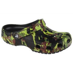 Crocs bateliai berniukams Classic Spray Camo Clog Jr., žali, 208305-001 SW955418.1343 цена и информация | Детские туфли | pigu.lt