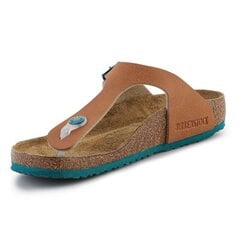 Šlepetės berniukams Birkenstock, rudos цена и информация | Детские тапочки, домашняя обувь | pigu.lt