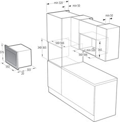 Upo BM205W цена и информация | Микроволновые печи | pigu.lt