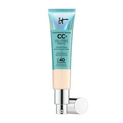 CC veido kremas It Cosmetics CC+ Oil Free Matte Cream SPF 40 Light, 32 ml kaina ir informacija | Makiažo pagrindai, pudros | pigu.lt