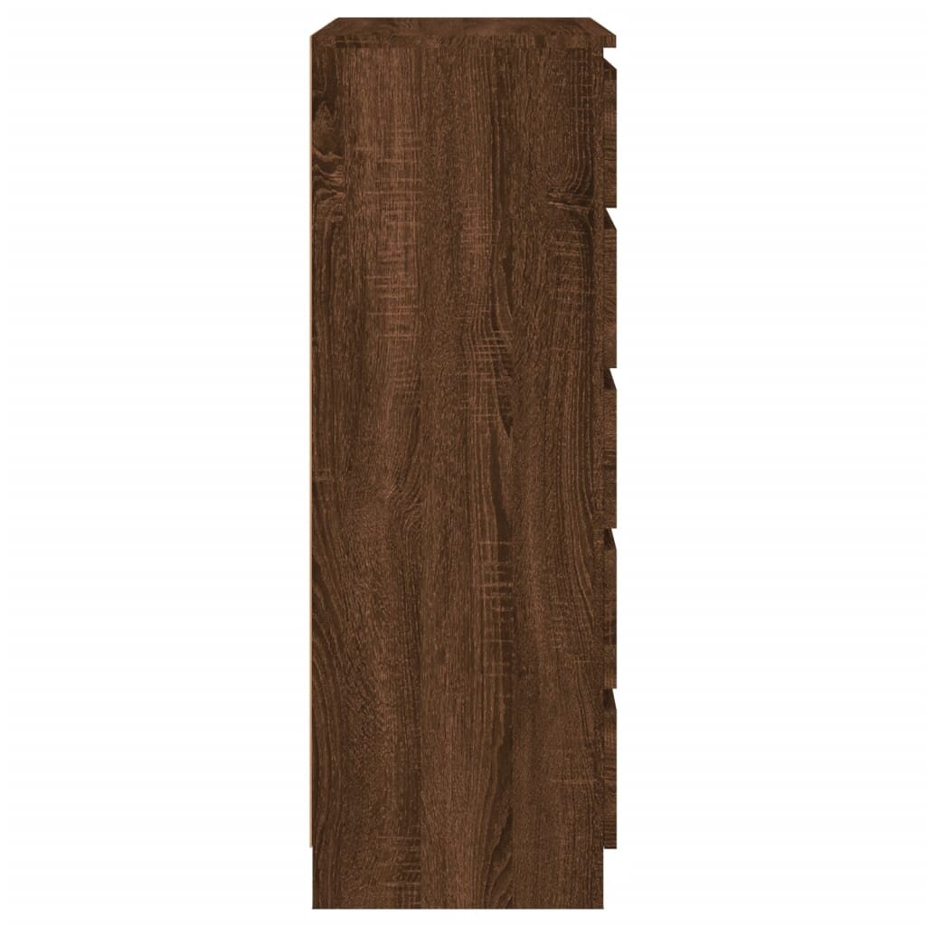 vidaXL Spintelė su stalčiais, ruda ąžuolo, 60x36x103cm, mediena цена и информация | Komodos | pigu.lt