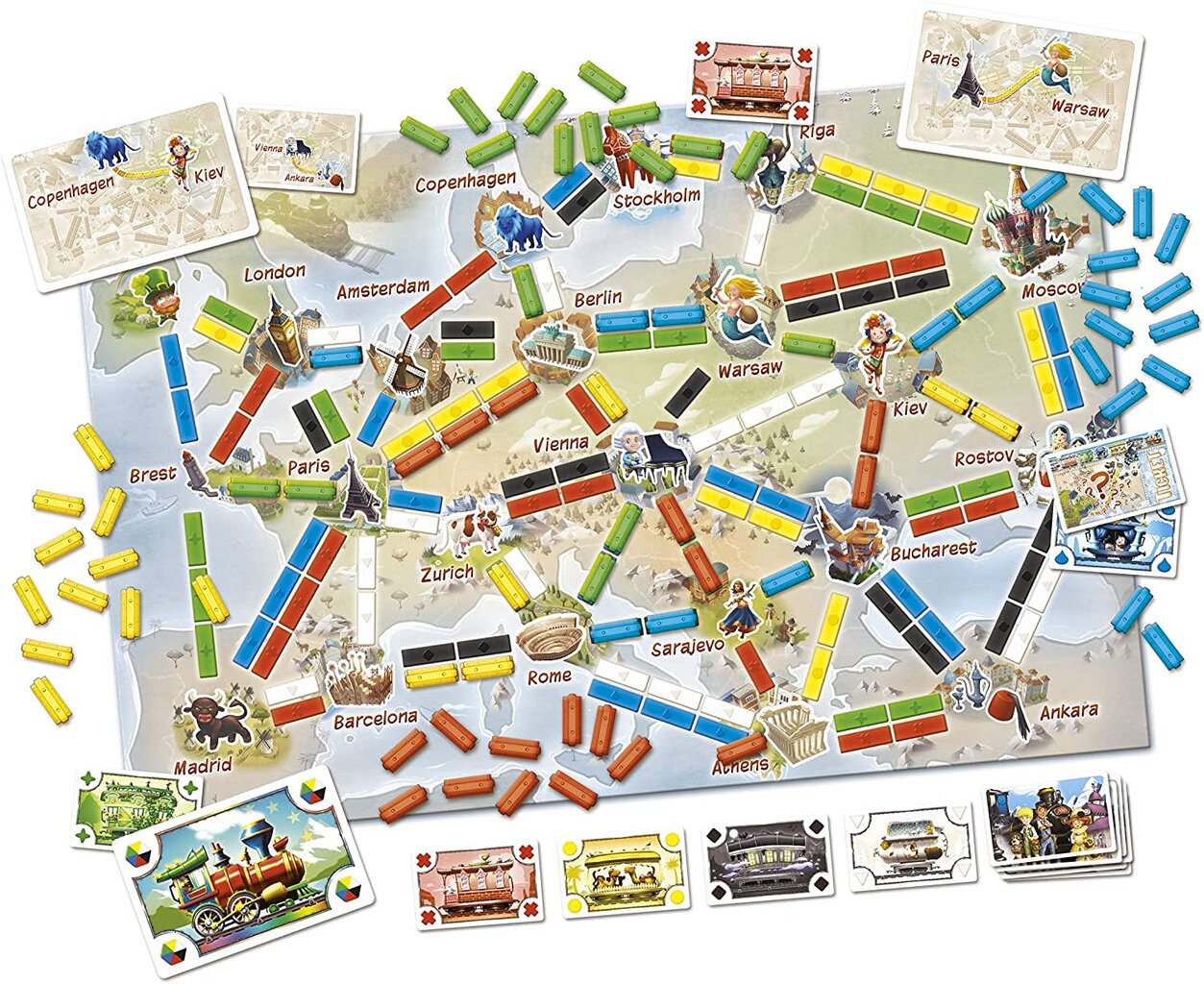 Настольная игра Days of Wonder Ticket To Ride My First Journey, FIN, SE,  NO, DK цена | pigu.lt