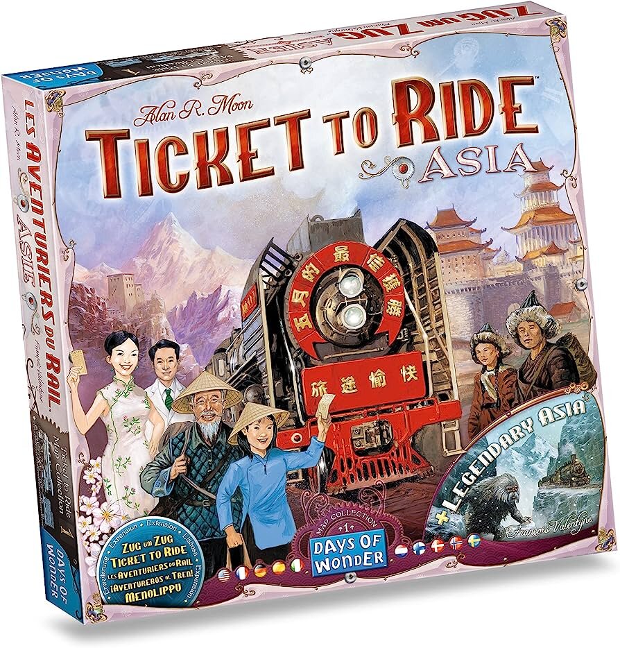 Stalo žaidimas Days of Wonder Ticket to Ride Map Collection 1: Asia, FIN, SE, NO, DK цена и информация | Stalo žaidimai, galvosūkiai | pigu.lt